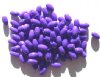 100 9x6mm Acrylic Opaque Purple Ovals